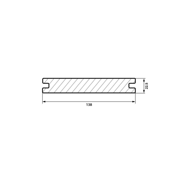 PLANCHER COMPOSITE IPEE FIBERDECK - 22,5x138mm - 3,90m