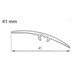 SEUIL OR  ANODISE MULTI-NIVEAUX (41 x 93 mm)