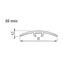 ENTRE-PORTE MULTI-NIVEAUX NOYER (30 x 0.83 Cm)
