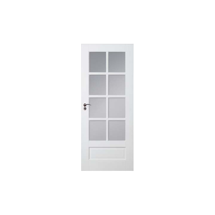 PORTE A PEINDRE DEUX PANNEAUX DROITES 8 CARREAUX D SKS 1204 BLANK