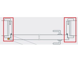 HUISSERIE PORTE POUSSANT DROIT  70 - 86 MM