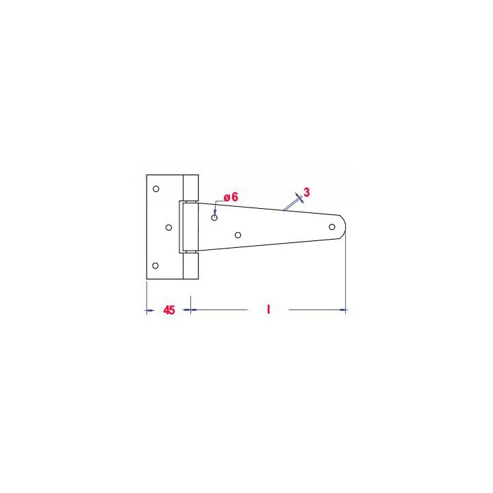 PENTURE EN T 300-30 X 2.0 LEGERE