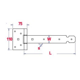 PENTURE EN T 500-40 X 4.0 LOURDE