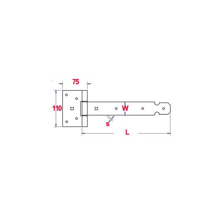 PENTURE EN T 500-40 X 4.0 LOURDE