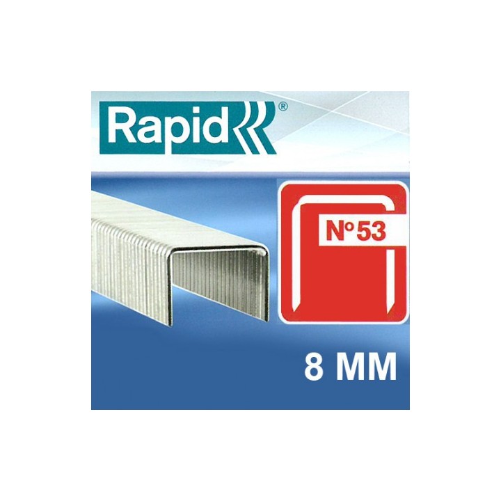 5000 AGRAFES 8 MM N°53 RAPID