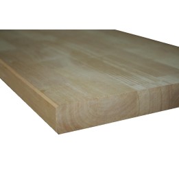 PLAN DE TRAVAIL LAMELLE COLLE HEVEA 40MM 65 X 450 CM
