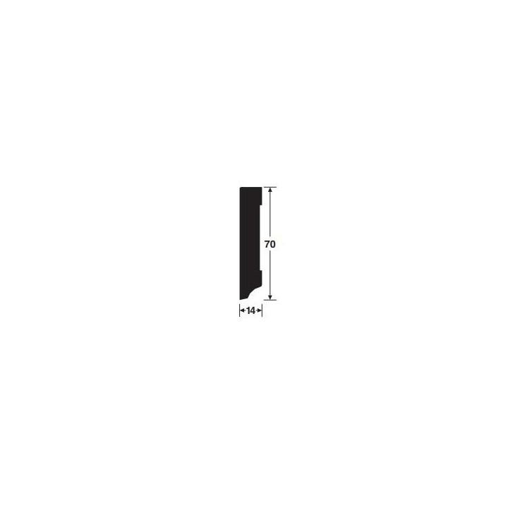 PLINTHE MDF PREPEINTE DROITE 18 x 120 x 2440 MM