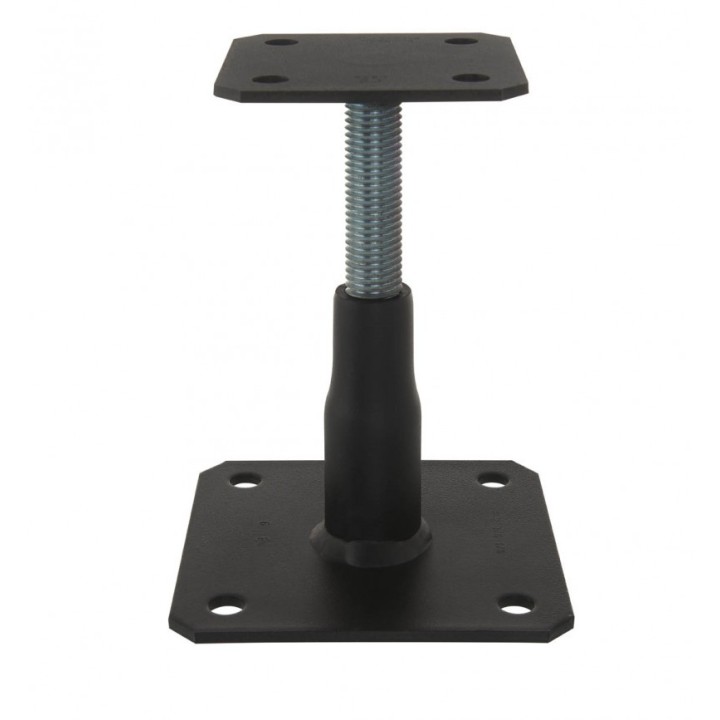 PIED DE POTEAU REGLABLE NOIR - APB100PB