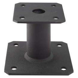 PIED DE POTEAU FIXE NOIR - PPA100PB