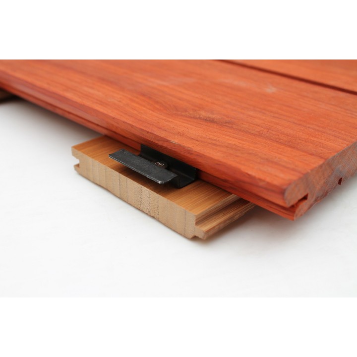 PLANCHER DE TERRASSE EN PADOUK BFIX (21 x 142 MM) 