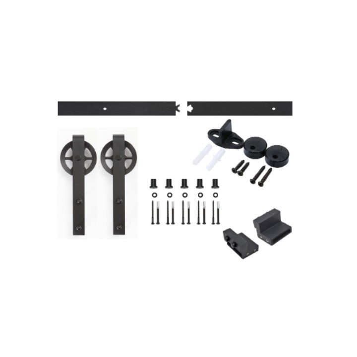 RAIL NOIR 200 CM POUR PORTE COULISSANTE