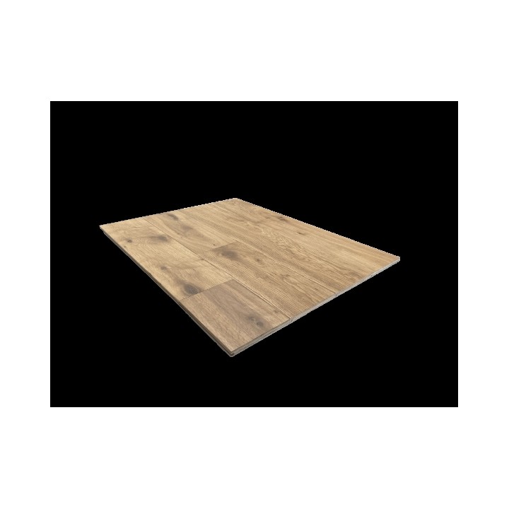 PARQUET CHENE 14/3X150 MIX BROSSE FUME HUILE UV NATUREL