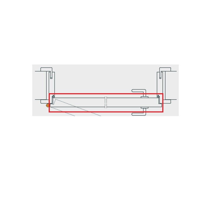 FEUILLE DE PORTE 855 X 2020 MM POUSSANT DROIT