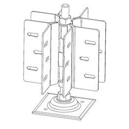 Pied réglable pour système Co'Met