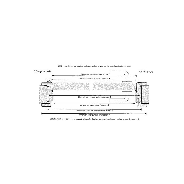 HUISSERIE DECOR BLANC 100-116 MM