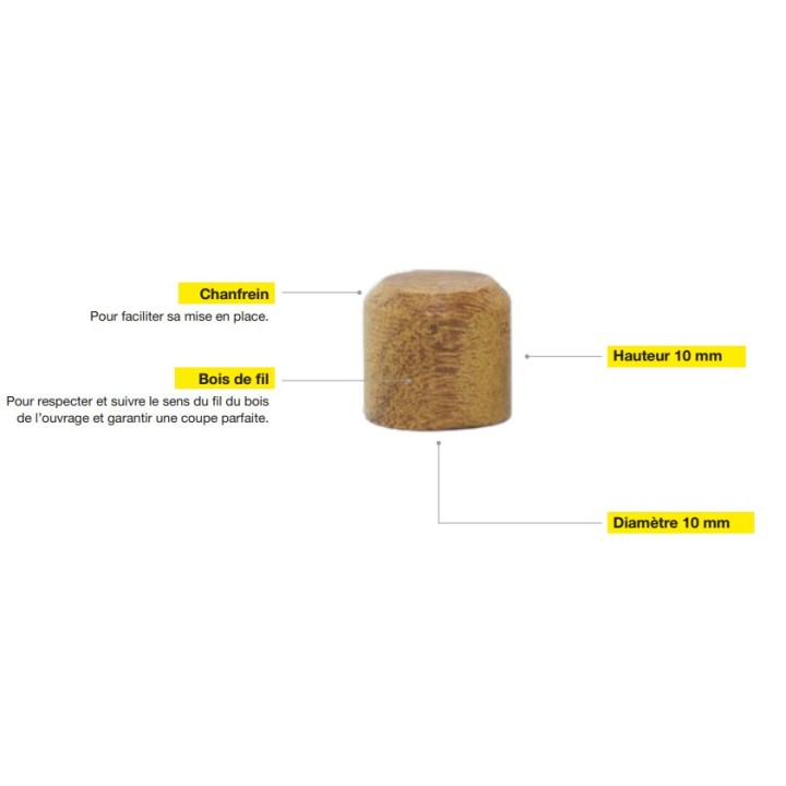 HARDWOOD BOUCHON IPE10 MM - 100 PCES