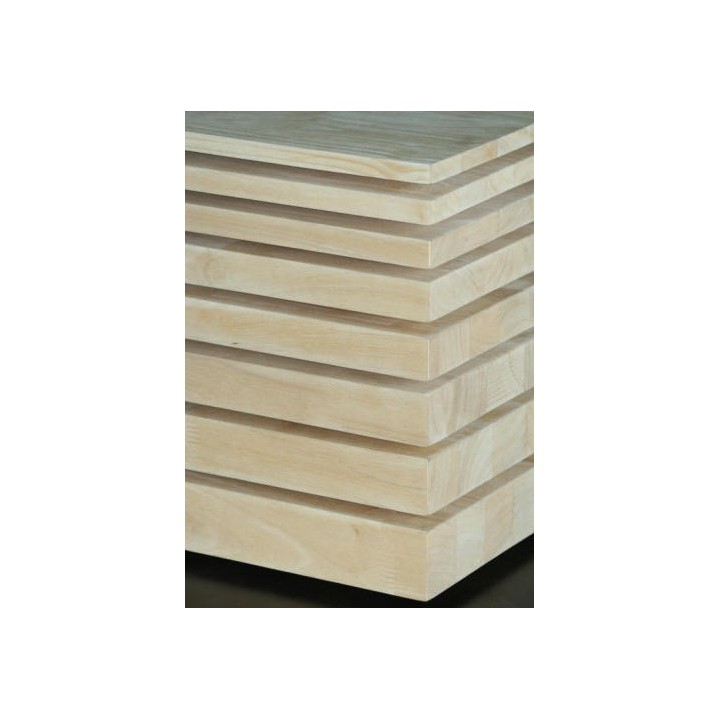 PLAN DE TRAVAIL LAMELLE COLLE HEVEA 40MM 65 X 450 CM