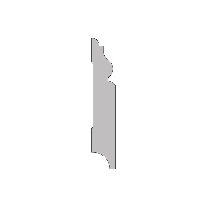 PLINTHE BOIS PREPEINTE ATLANTA 20 X 120 x 2600 MM