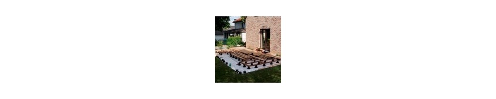 Géotextile, plots, weasyfix, plots pour terrasse