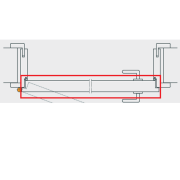 Feuille de porte décor chêne horizontal clair