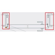 Huisserie porte décor chêne horizontal clair