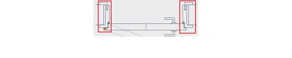 Huisserie de porte décor chêne horizontal foncé