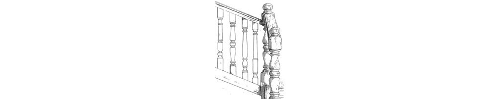 Poteaux d'escalier